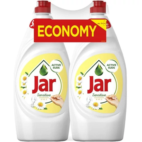 Kézi mosogatószer 2×900 ml – Jar Kamilla duócsomag, praktikus dupla flakon a mindennapi konyhai mosogatáshoz
