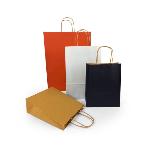 Sodortfüles papírtáska 320x420mm 150mm talp L méret 200 db/doboz, h-Green piros