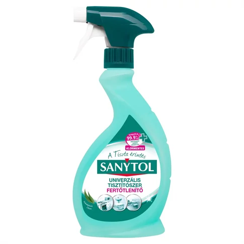 Sanytol Grapefruit illatú fertőtlenítő hatású tisztítószer 500 ml szórófejes flakonban konyhai és fürdőszobai felületek tisztításához