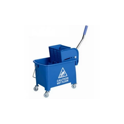 Takarítókocsi műanyag osztott 20 literes vödörrel moppréssel EcoFix_AF08068