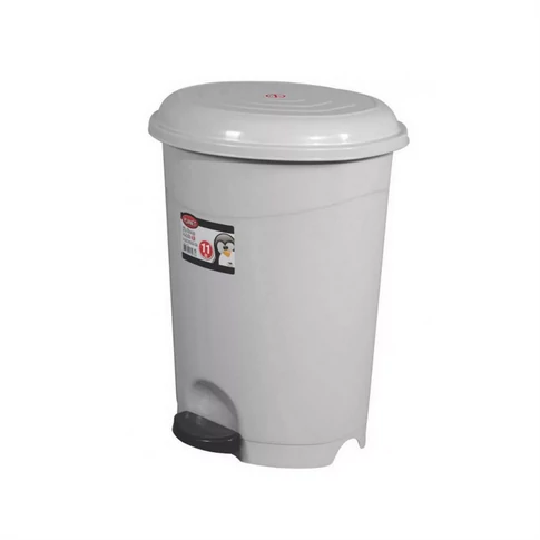 Szemeteskuka pedálos műanyag 22 literes szürke UP128-002