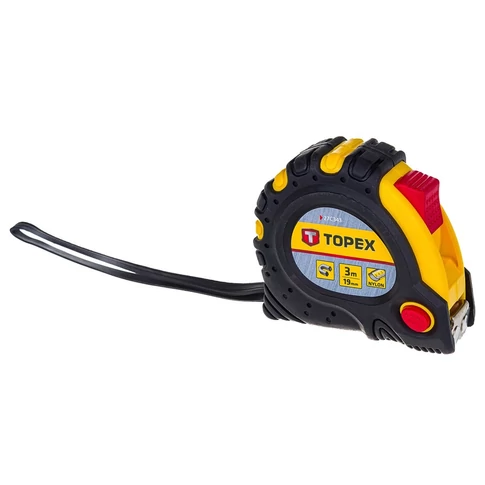 Mérőszalag 3 méter 19mm széles mágneses Topex 27C343 zsebmérőszalag