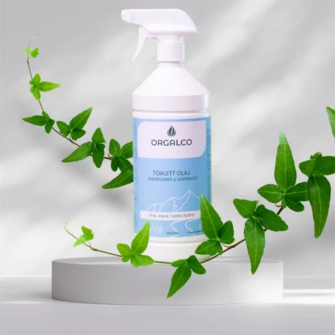 WC illatosító olaj szórófejes 1 liter Orgalco Friss Alpoki