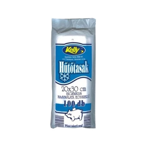 Uzsonnás nylon zacskó 20×30 cm (kb. 2 liter), 100 db/csomag, tömbösített – szendvics, pékáru és élelmiszer csomagolásához