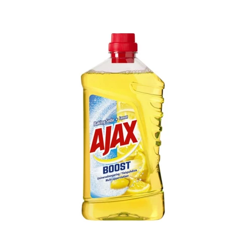 Ajax Boost Lemon általános tisztítószer 1 liter – 1000 ml felülettisztító, hosszan tartó citrom illat