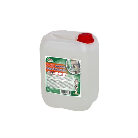 Öblítőszer 5 liter gépi savas Civis
