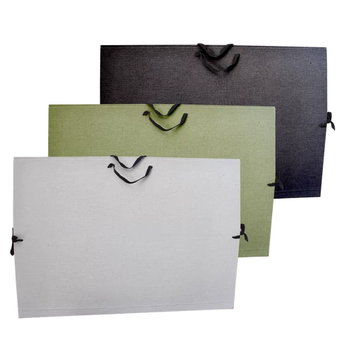 Rajztábla tartó, rajzlaptartó A4, méret műbőr , szalagfüles Bluering® prémium