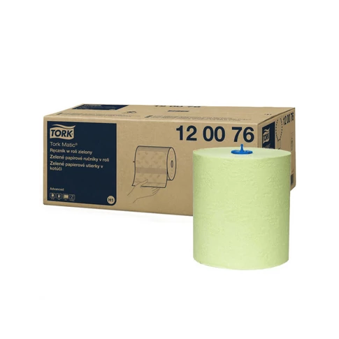 Kéztörlő 2 rétegű tekercses átmérő: 19 cm 150 m/600 lap/tekercs 6 tekercs/karton Advanced Matic® H1 TORK_290076 zöld