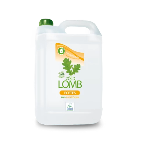 ZöldLomb 5 literes általános tisztítószer – ecetes jelleg – mindennapi felülettakarításhoz otthon és munkahelyen