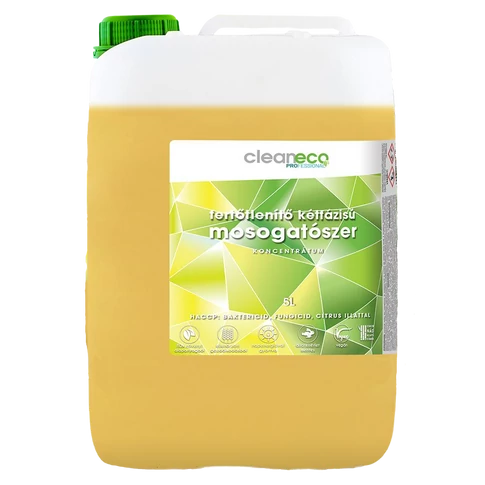 Mosogatószer 5 liter kézi fertőtlenítő hatással Cleaneco