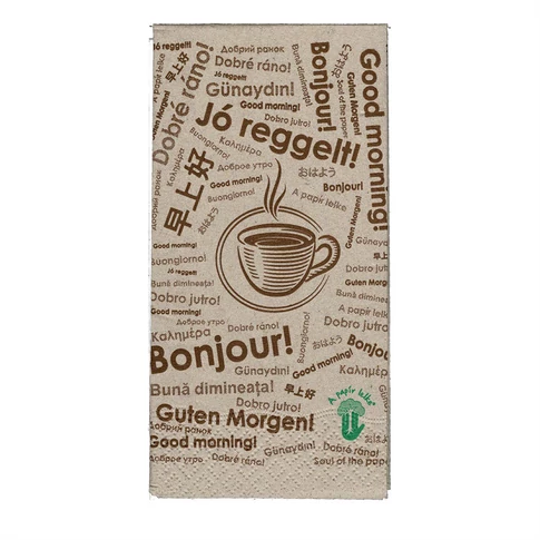 Szalvéta 1 rétegű 1/8 hajtás lapméret: 32 x 32 cm 720 lap/doboz Lady Gastro Kávé 