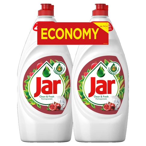 Jar kézi mosogatószer duopack, 2 × 900 ml, gránátalma illattal, erős zsíroldó hatás