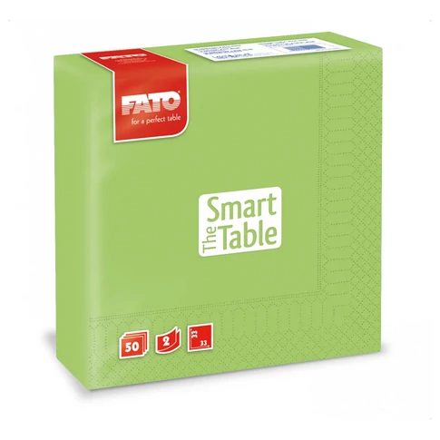 Szalvéta 2 rétegű 33 x 33 cm 50 lap/cs Fato Smart Table zöldalma_82623200