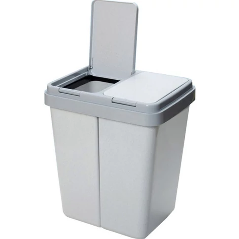 Szemeteskuka 2 x 25 literes műanyag szelektív DUO-BIN