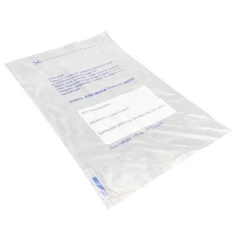 Ételmintás tasak 22,5 x 35 cm feliratos 1000 db/csomag