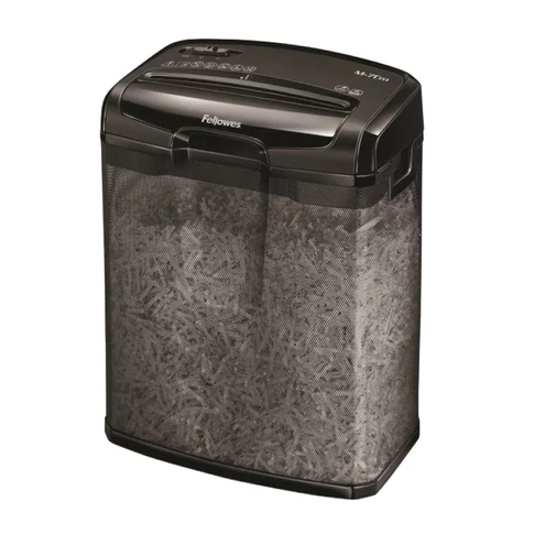 Fellowes Powershred M-7CM iratmegsemmisítő, 7 lapos kapacitással, 4×35 mm konfetti vágással, fekete