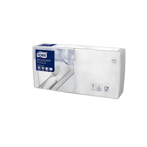 Szalvéta 3 rétegű 1/4 hajtás lapméret: 32,8 x 32,5 cm 150 lap/csomag Fehér Tork_477414