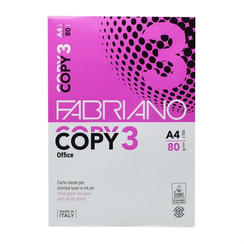 Másolópapír A4, 80g, Fabriano Copy 3 Office, 500 ív/csomag