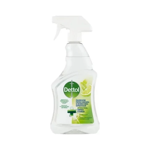 Dettol Lime & Mint fertőtlenítő hatású tisztítószer szórófejes 500 ml – antibakteriális felülettisztító spray