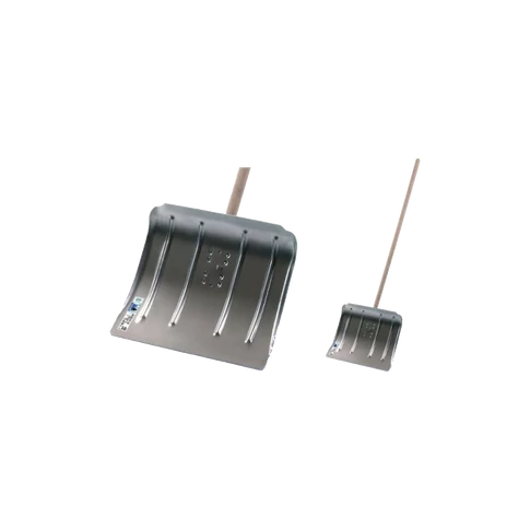 Alumínium hólapát 40 cm szélességgel, hosszú fa nyéllel