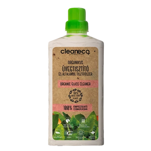 Üvegtisztító és általános tisztítószer 1 liter organikus Cleaneco