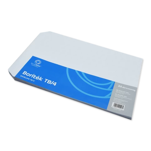 Bluering® bélésnyomott öntapadós boríték TB/4, 250×353 mm – nagy méretű dokumentumok postázásához, 25 db/csomag
