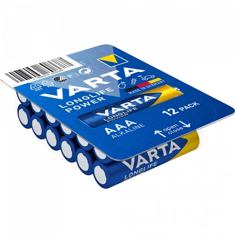 Varta Longlife Power AAA mikro elem LR03 BigBox 12 db/csomag tartós energia mindennapi eszközökhöz