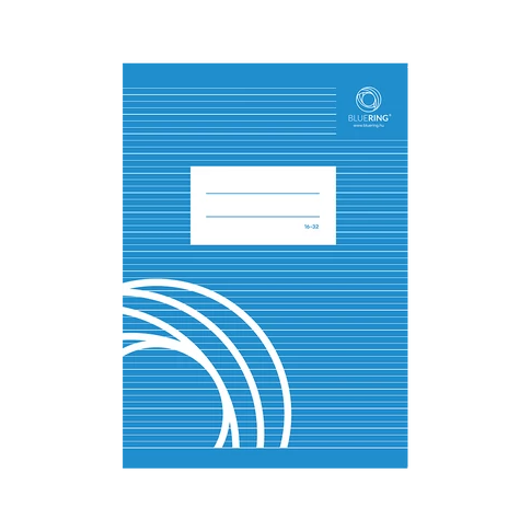 Füzet iskolai A5, 32lap, vonalas 16-32 2.osztályos Bluering®