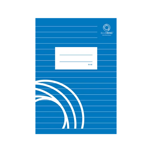 Füzet iskolai A5, 32lap, vonalas 12-32 3.osztályos Bluering®