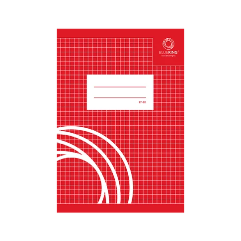 Bluering A5 méretű füzet, 32 lap, kockás (négyzetrácsos), “27-32”
