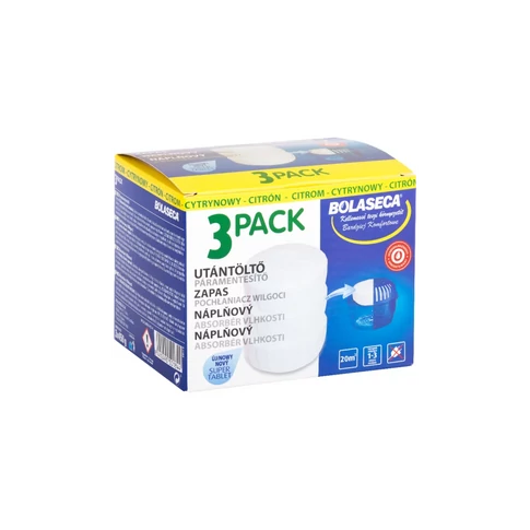 Páramentesítő utántöltő tabletta 3 x 450 g Bolaseca citrom