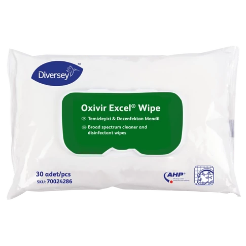 Nedves törlőkendő fertőtlenítő hatással 100 db/csomag Oxivir Excel Wipe