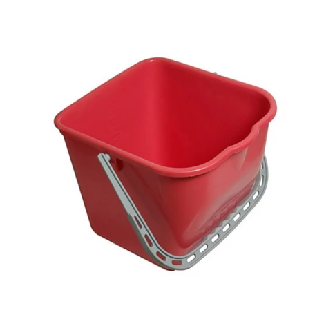 Vödör 15 literes szögletes piros_RSA21R