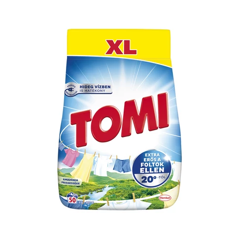 Mosópor 2,5 kg/2,75 kg (50 mosás) fehér ruhákhoz Tomi Amazonia