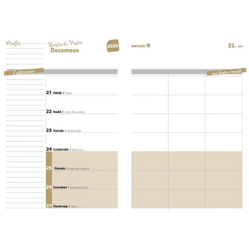 Hallgatói zsebkönyv A5, 145mmx205mm, fehér lapokkal face 2025/2026 Realsystem