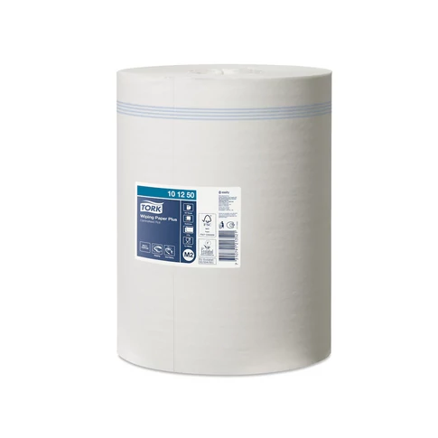 Kéztörlő 2 rétegű tekercses átmérő: 19 cm 6 tekercs/karton Plus M2 Advanced Tork_101250 fehér