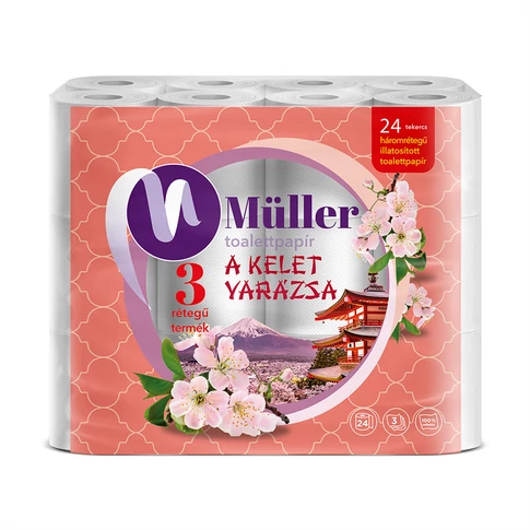 Kelet Varázsa 3 rétegű, kistekercses fehér toalettpapír, 24 tekercses csomagban, 100% cellulóz