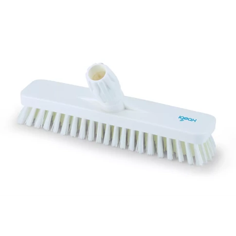 Súrolókefe fej műanyag 30 cm széles nyelezhető 0,75 mm Aricasa/Igeax fehér_1016WT