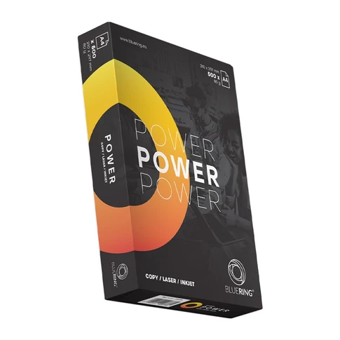 A4 másolópapír 80 g Bluering® Power – 500 íves kiszerelés, sima felület, tiszta kontraszt