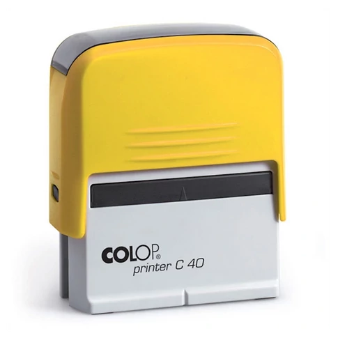 Bélyegző C40 Colop citromsárga ház/fekete párna
