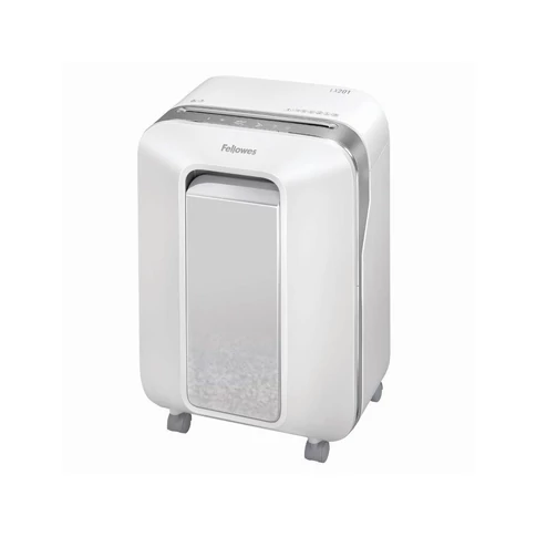 Iratmegsemmisítő, mikrokonfetti vágás 2 x 12mm, 11 lap, FELLOWES Powershred LX201 , fehér