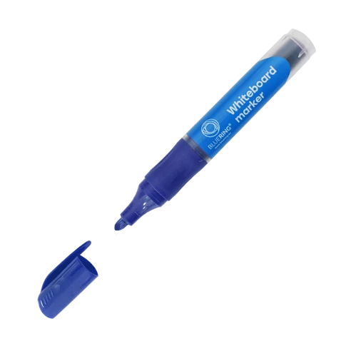 Táblamarker 3mm, kerek, cserélhető betétes, Bluering kék