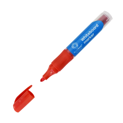 Táblamarker 3mm, kerek, cserélhető betétes, Bluering piros