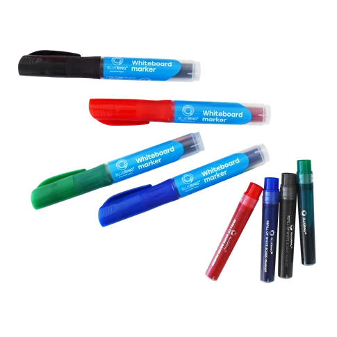 Táblamarker 3mm, kerek, cserélhető betétes, Bluering zöld