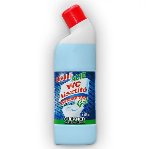 Brekk Acid WC tisztító gél 750 ml – savas WC-gél vízkő és lerakódások eltávolításához