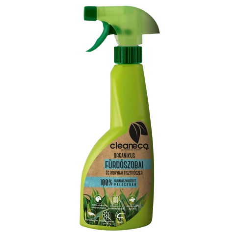 Tisztítószer konyhai és fürdőszobai szórófejes 500 ml organikus Cleaneco