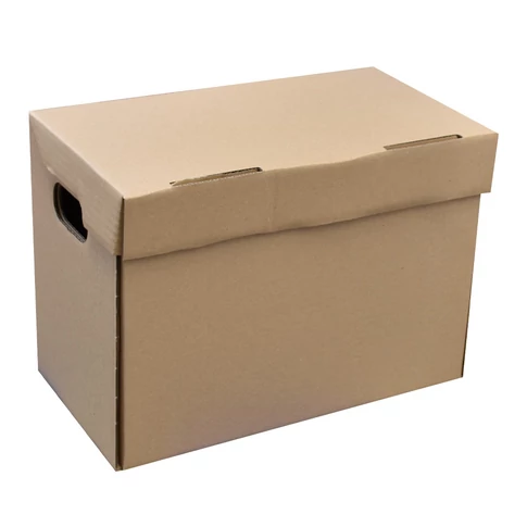 Bluering archiváló konténer – 355×190×255 mm méretű, fedeles karton tárolódoboz dokumentumokhoz