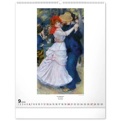 Falinaptár képes  480×560mm Impressionism  Realsystem 2026.