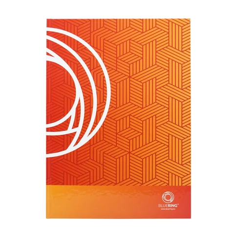 Bluering® beírókönyv A4 96 lap – keményfedeles, egyszínű kockás nyilvántartó és jegyzetkönyv