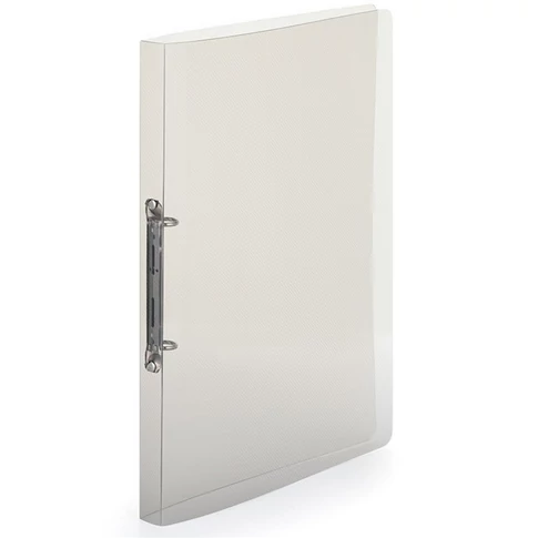 Gyűrűskönyv A4, 2 gyűrűs 2cm gerinc áttetsző PP, Karton P+P Lines füst